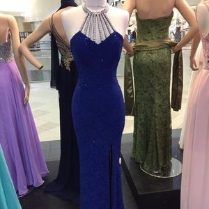 Blue prom dress